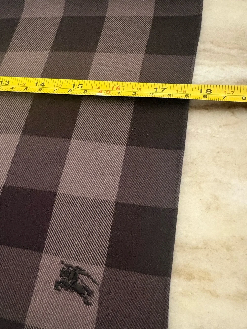 Burberry gray luxury scarf Neckerchief or Bow 18”x18”